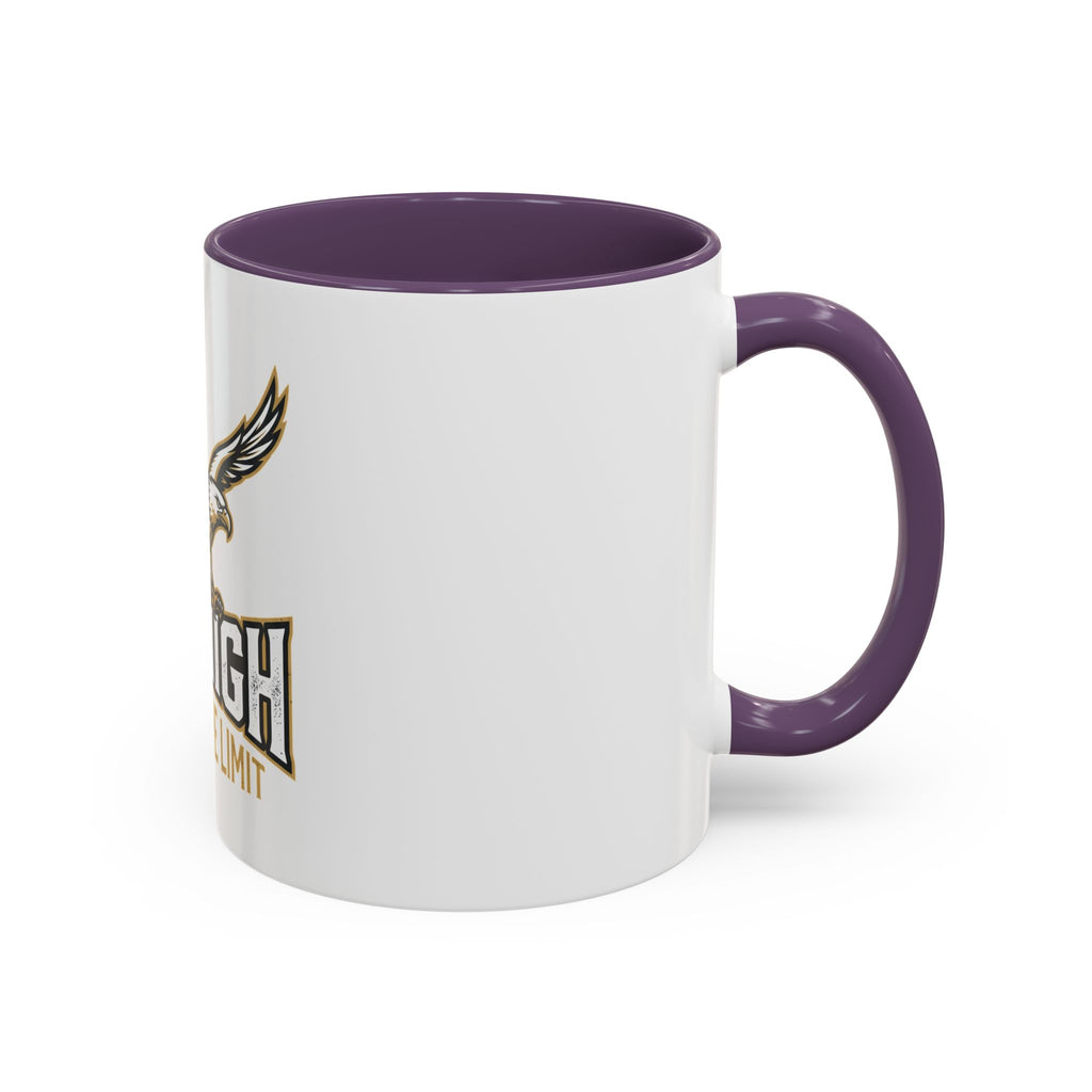 Fly High Eagle Coffee Mug – 'Fly High, Push to the Limit' Motivational Accent Mug (11/15oz)