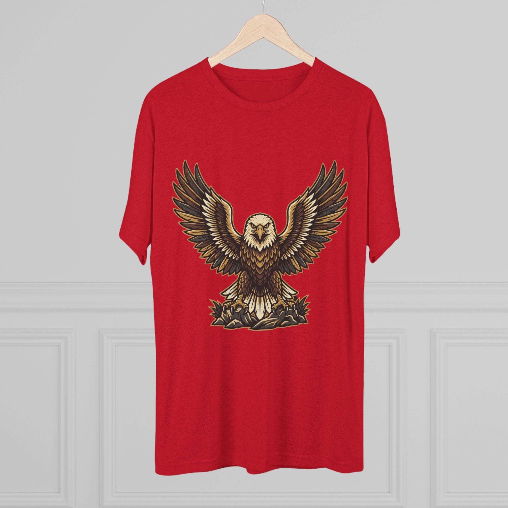 Vintage Eagle Graphic Tee — Bold Flying Eagle Illustration T-Shirt