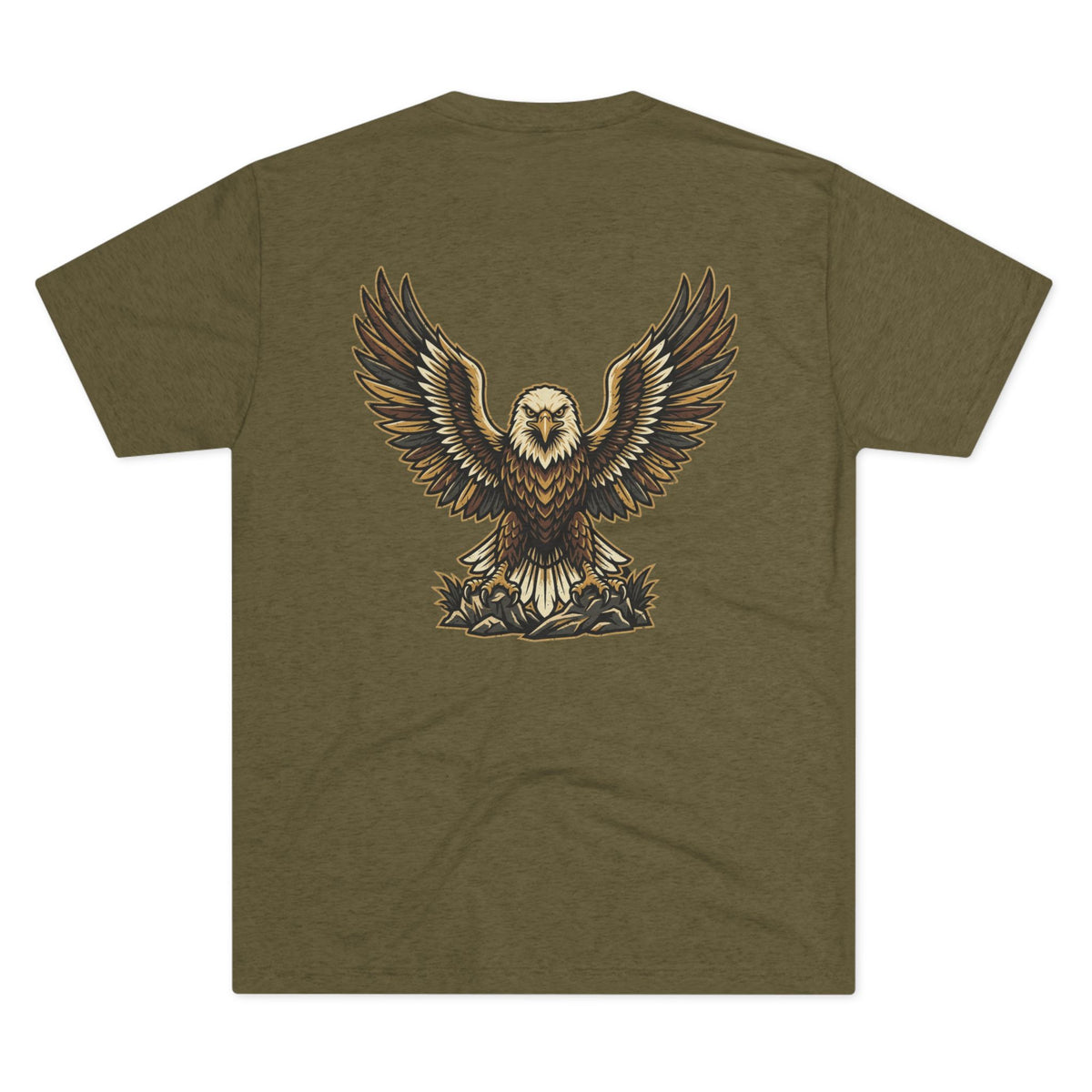 Vintage Eagle Graphic Tee — Bold Flying Eagle Illustration T-Shirt