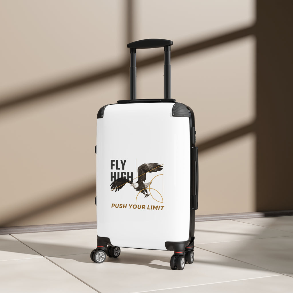 Suitcase - 'Push Your Limit' Eagle Travel Carry-On | Inspirational Adventure Luggage