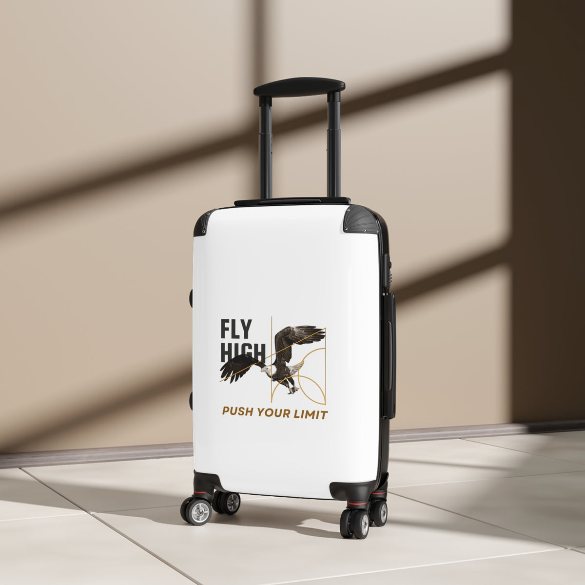Suitcase - 'Push Your Limit' Eagle Travel Carry-On | Inspirational Adventure Luggage