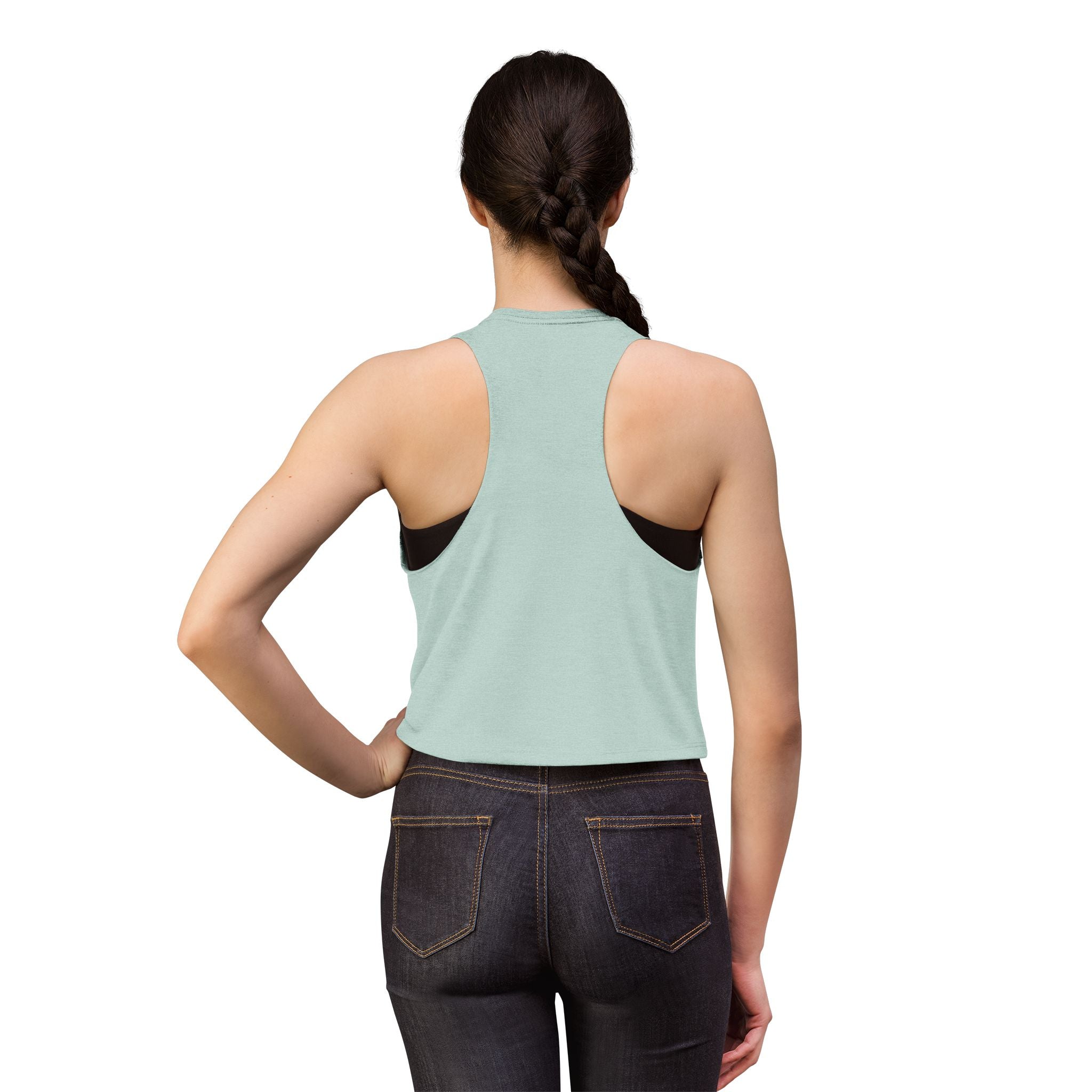 Go Girl Go Crop Top — Motivational Women's Sleeveless Tank