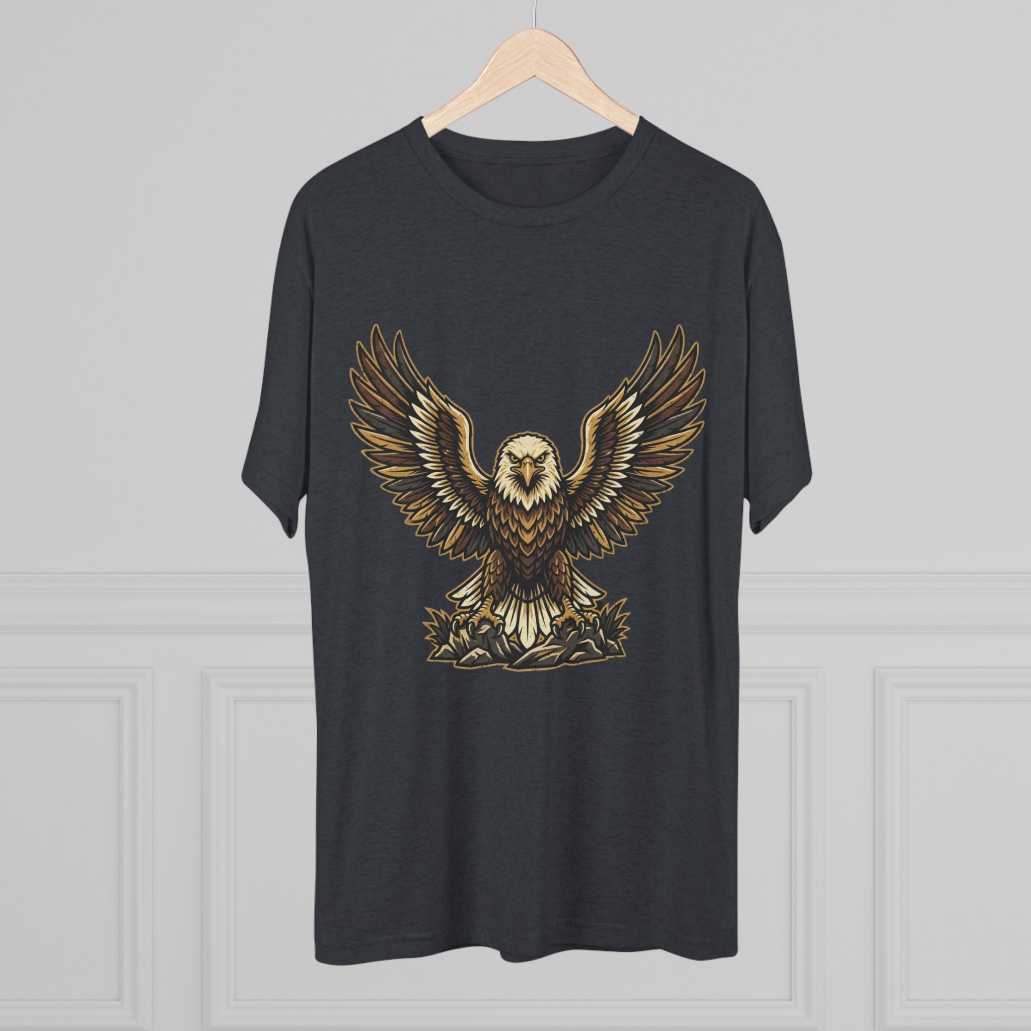 Vintage Eagle Graphic Tee — Bold Flying Eagle Illustration T-Shirt