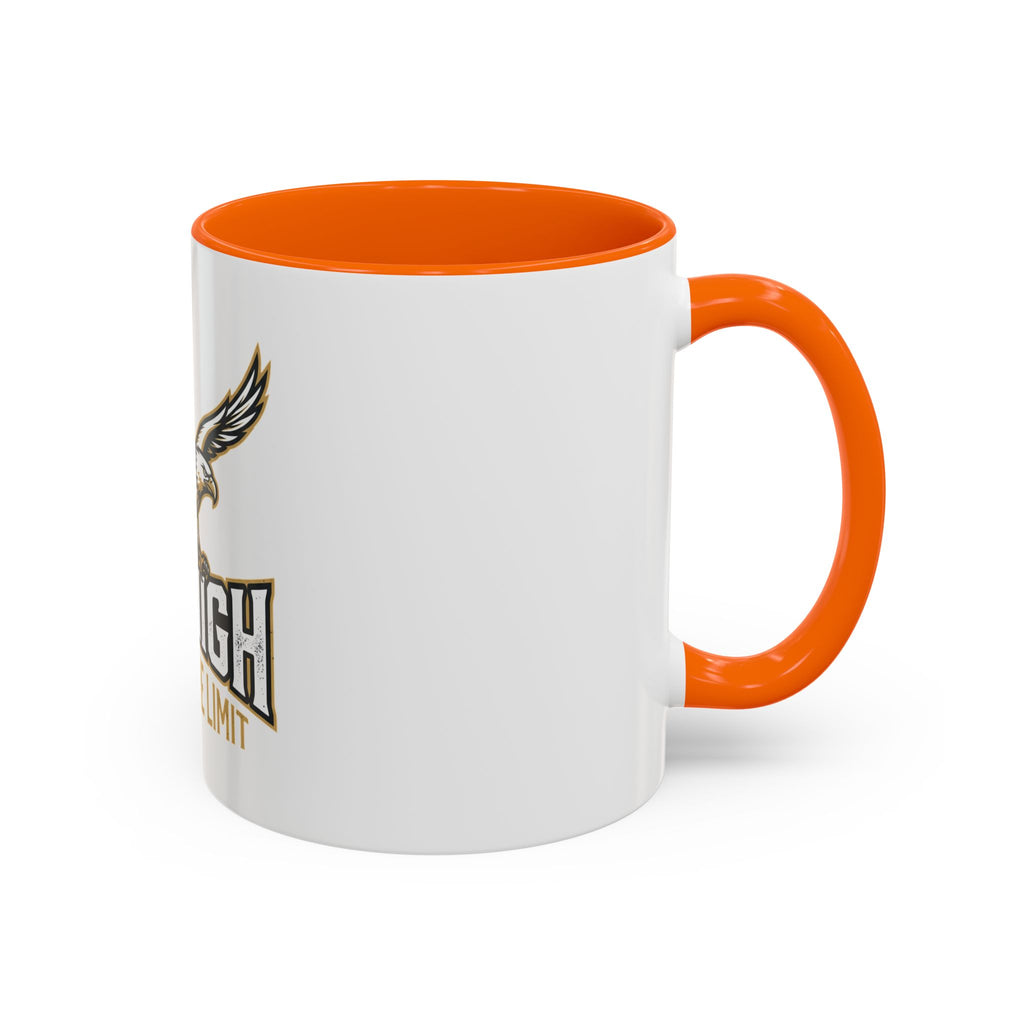 Fly High Eagle Coffee Mug – 'Fly High, Push to the Limit' Motivational Accent Mug (11/15oz)