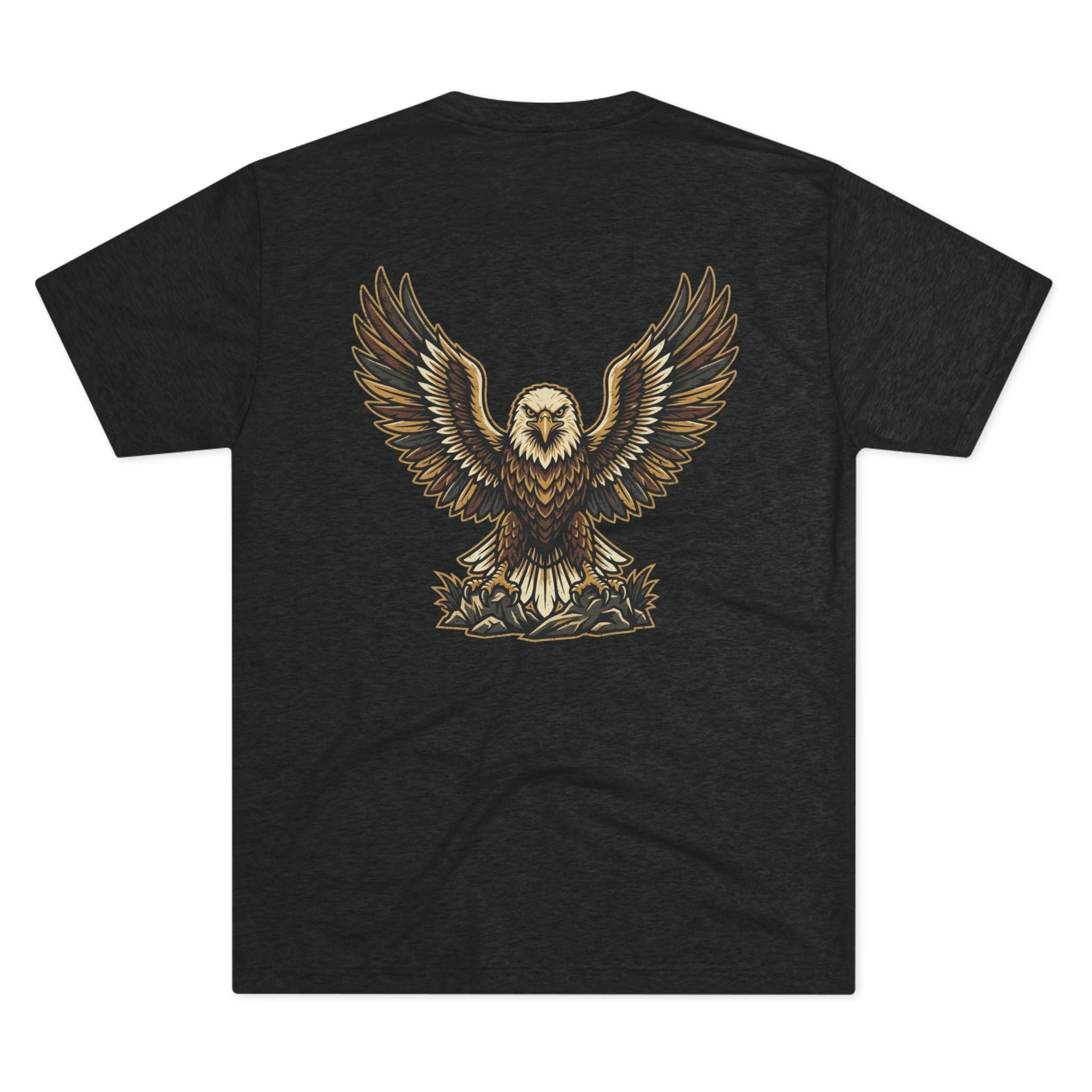 Vintage Eagle Graphic Tee — Bold Flying Eagle Illustration T-Shirt