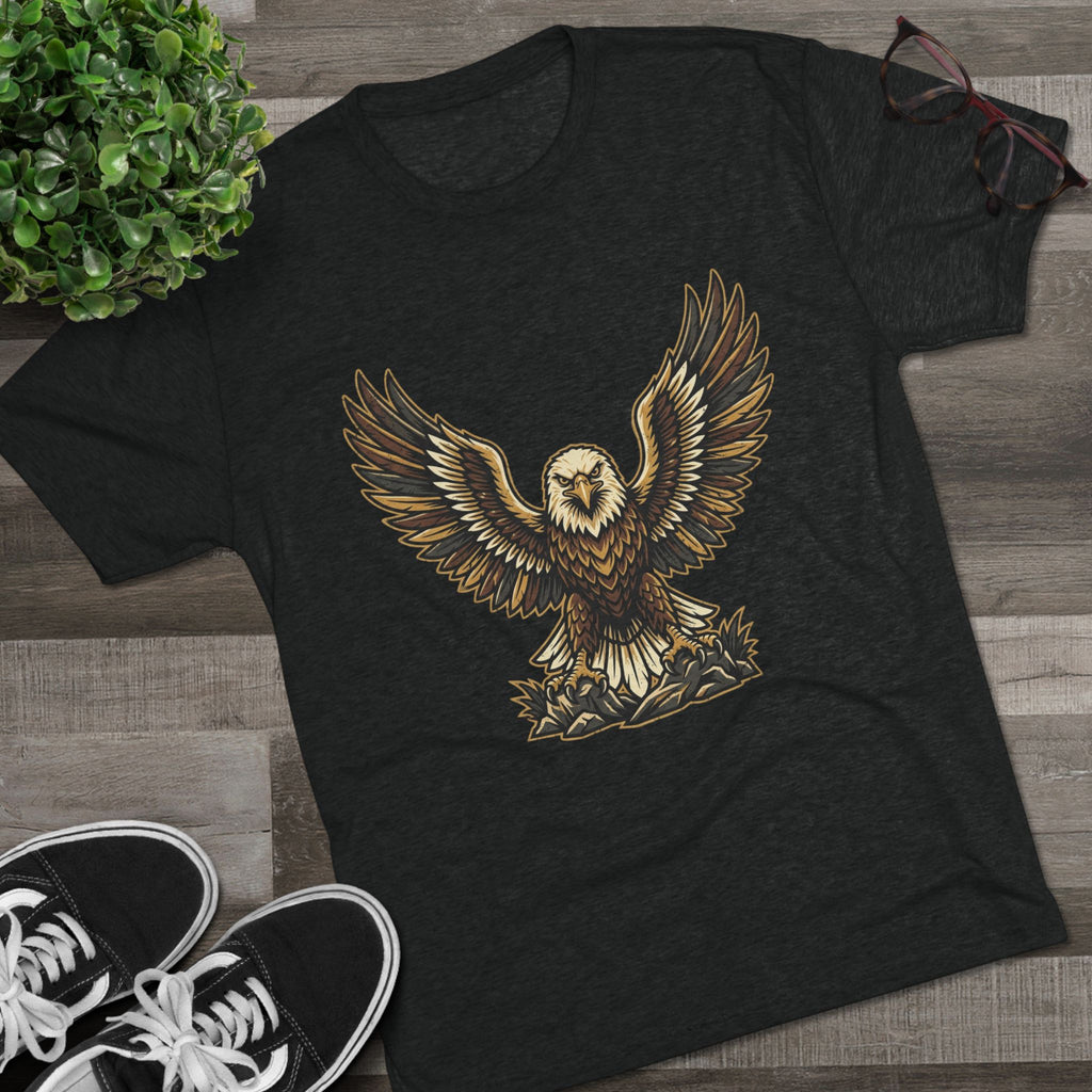 Vintage Eagle Graphic Tee — Bold Flying Eagle Illustration T-Shirt