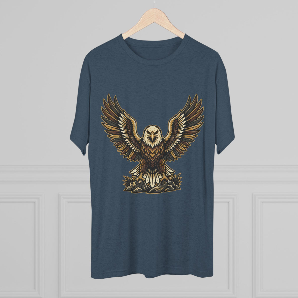 Vintage Eagle Graphic Tee — Bold Flying Eagle Illustration T-Shirt