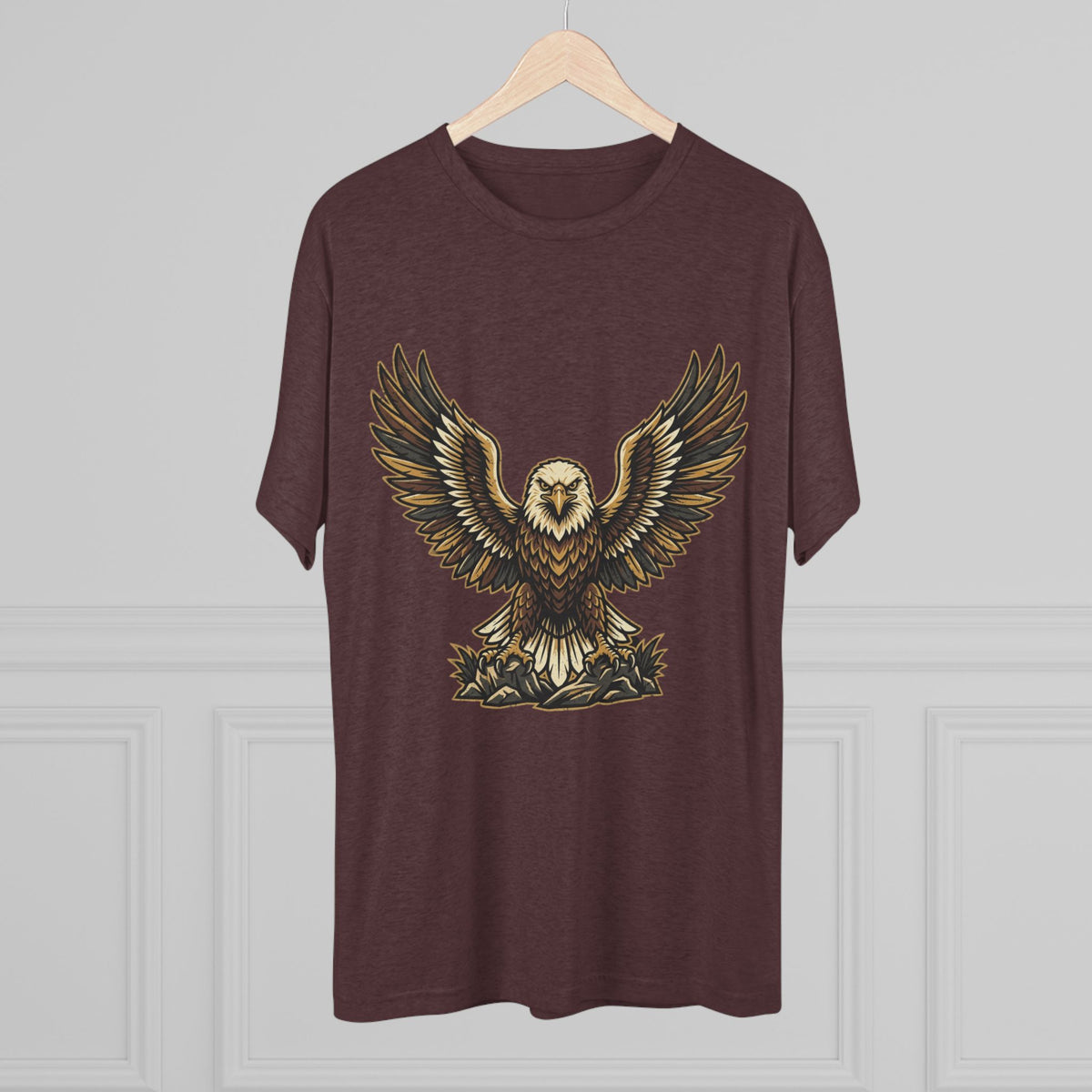 Vintage Eagle Graphic Tee — Bold Flying Eagle Illustration T-Shirt