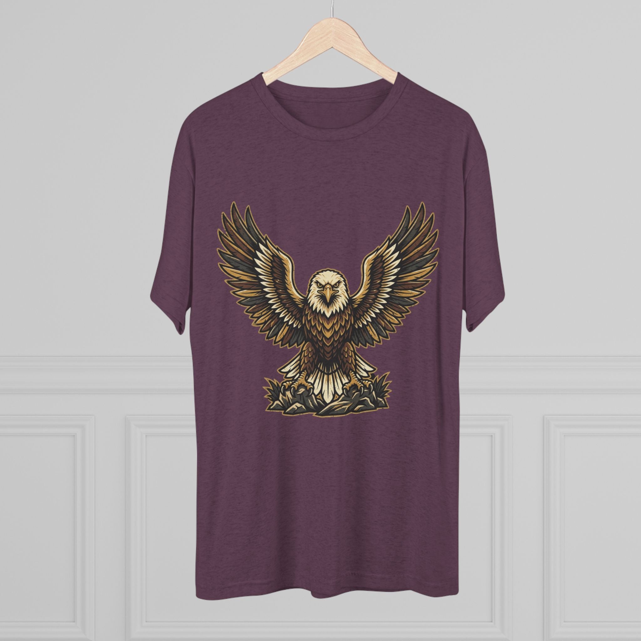 Vintage Eagle Graphic Tee — Bold Flying Eagle Illustration T-Shirt