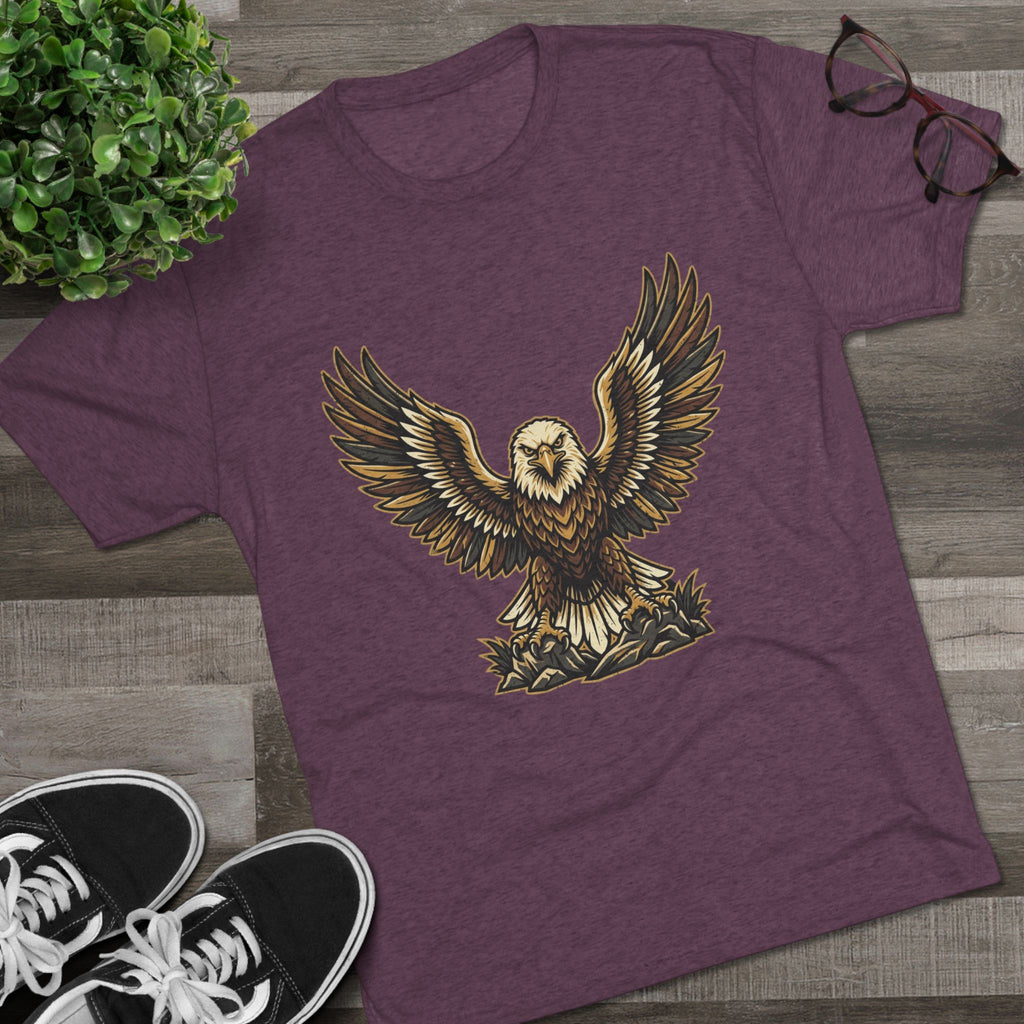 Vintage Eagle Graphic Tee — Bold Flying Eagle Illustration T-Shirt