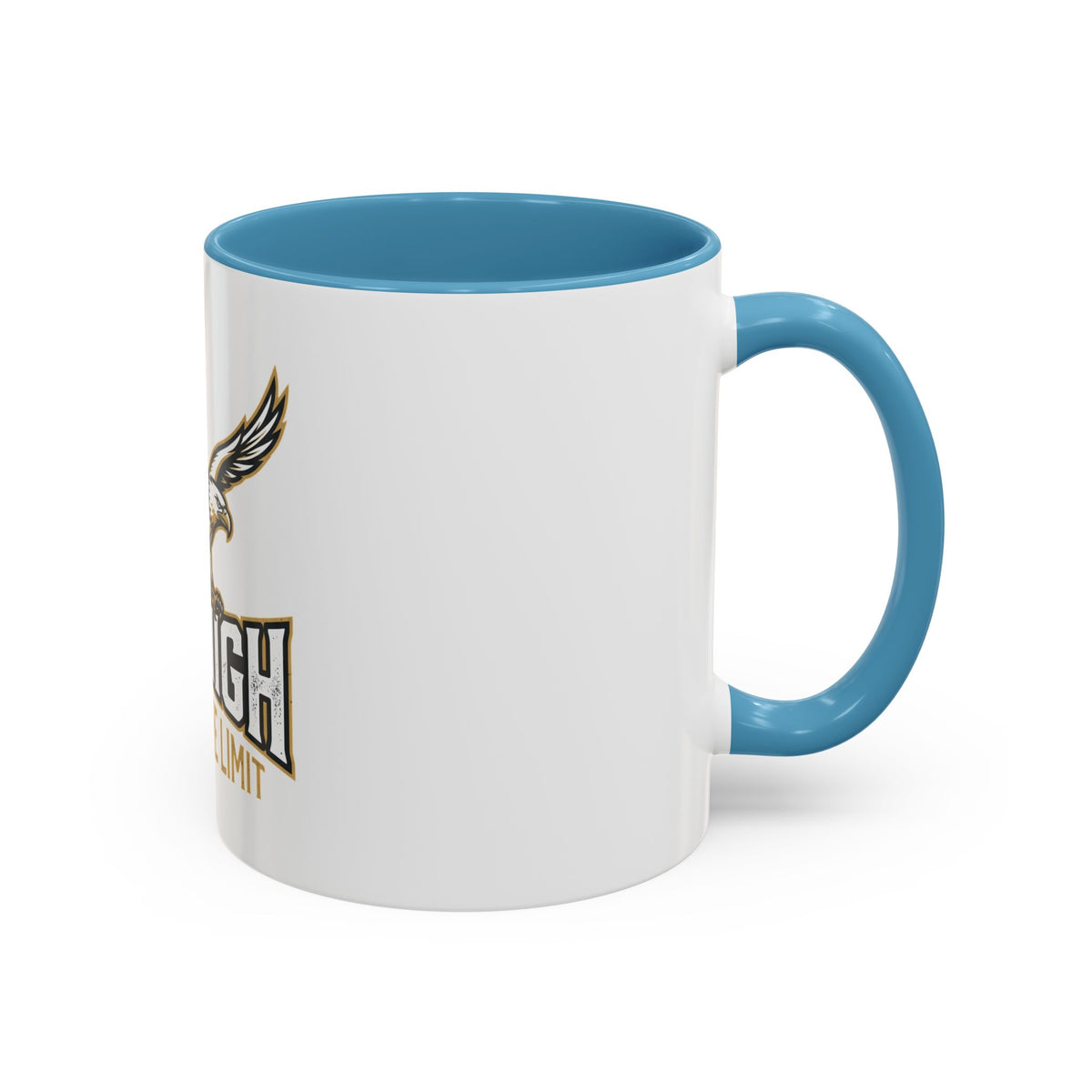 Fly High Eagle Coffee Mug – 'Fly High, Push to the Limit' Motivational Accent Mug (11/15oz)