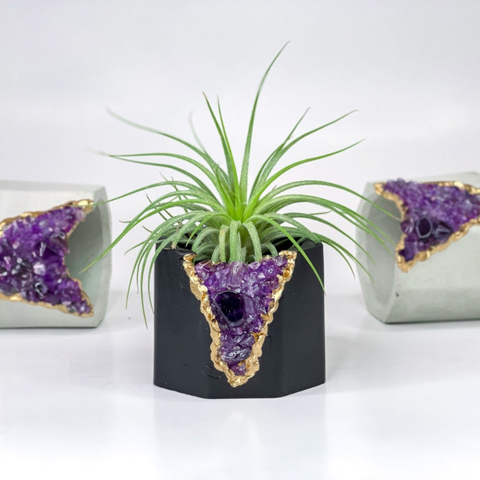 AMETHYST CANDLE HOLDER | DARK
