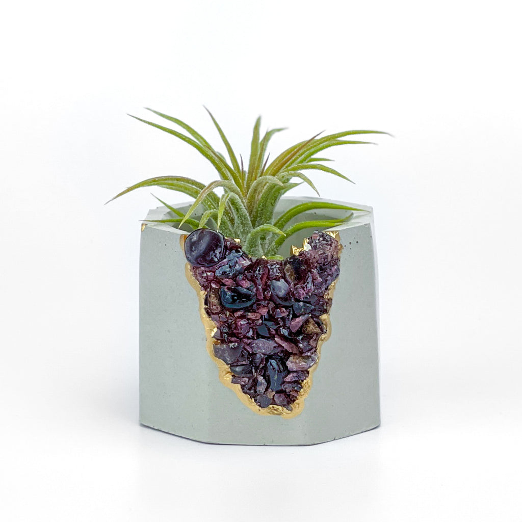 GARNET GEODE PLANTER