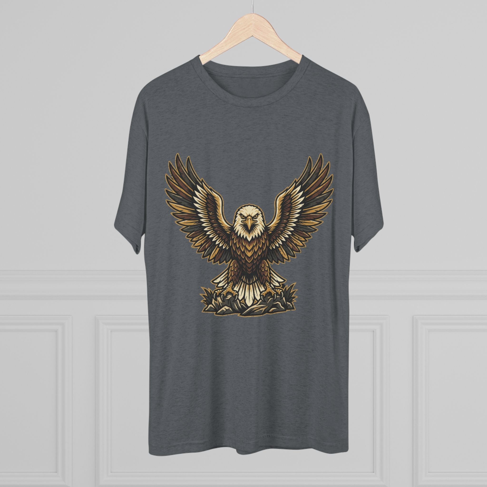 Vintage Eagle Graphic Tee — Bold Flying Eagle Illustration T-Shirt