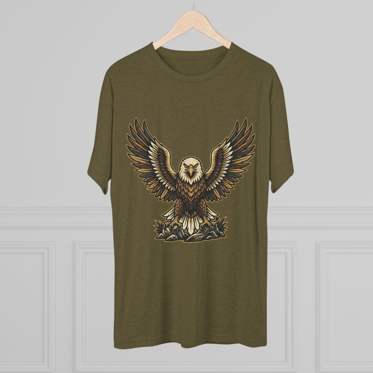 Vintage Eagle Graphic Tee — Bold Flying Eagle Illustration T-Shirt
