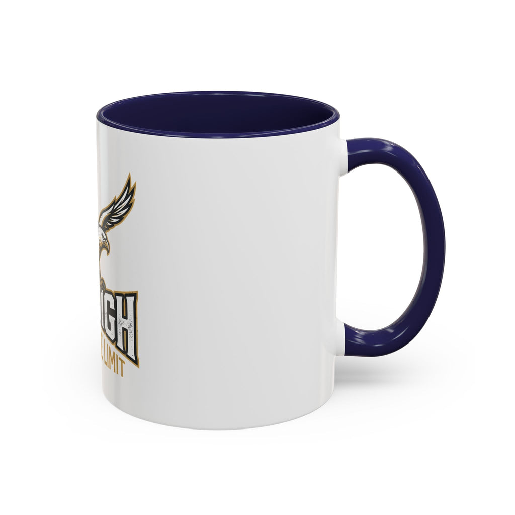 Fly High Eagle Coffee Mug – 'Fly High, Push to the Limit' Motivational Accent Mug (11/15oz)