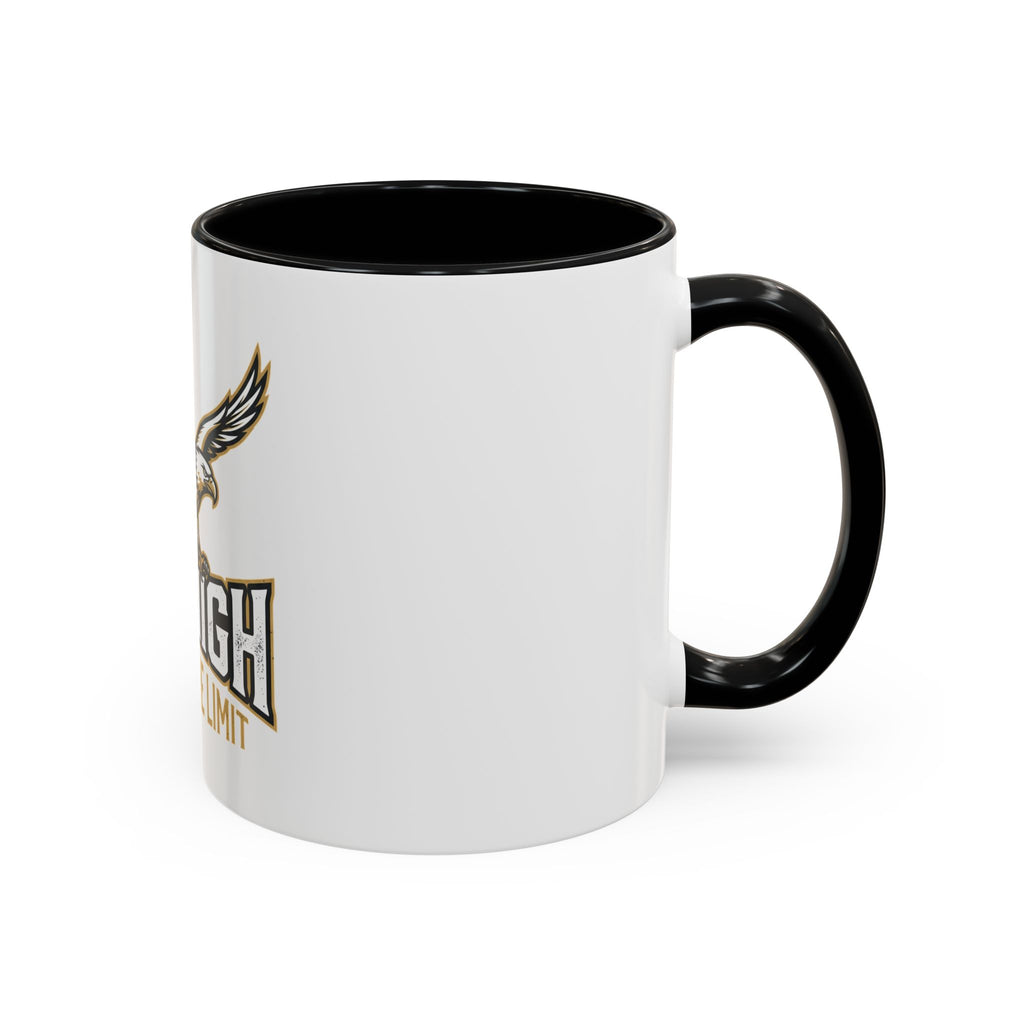Fly High Eagle Coffee Mug – 'Fly High, Push to the Limit' Motivational Accent Mug (11/15oz)