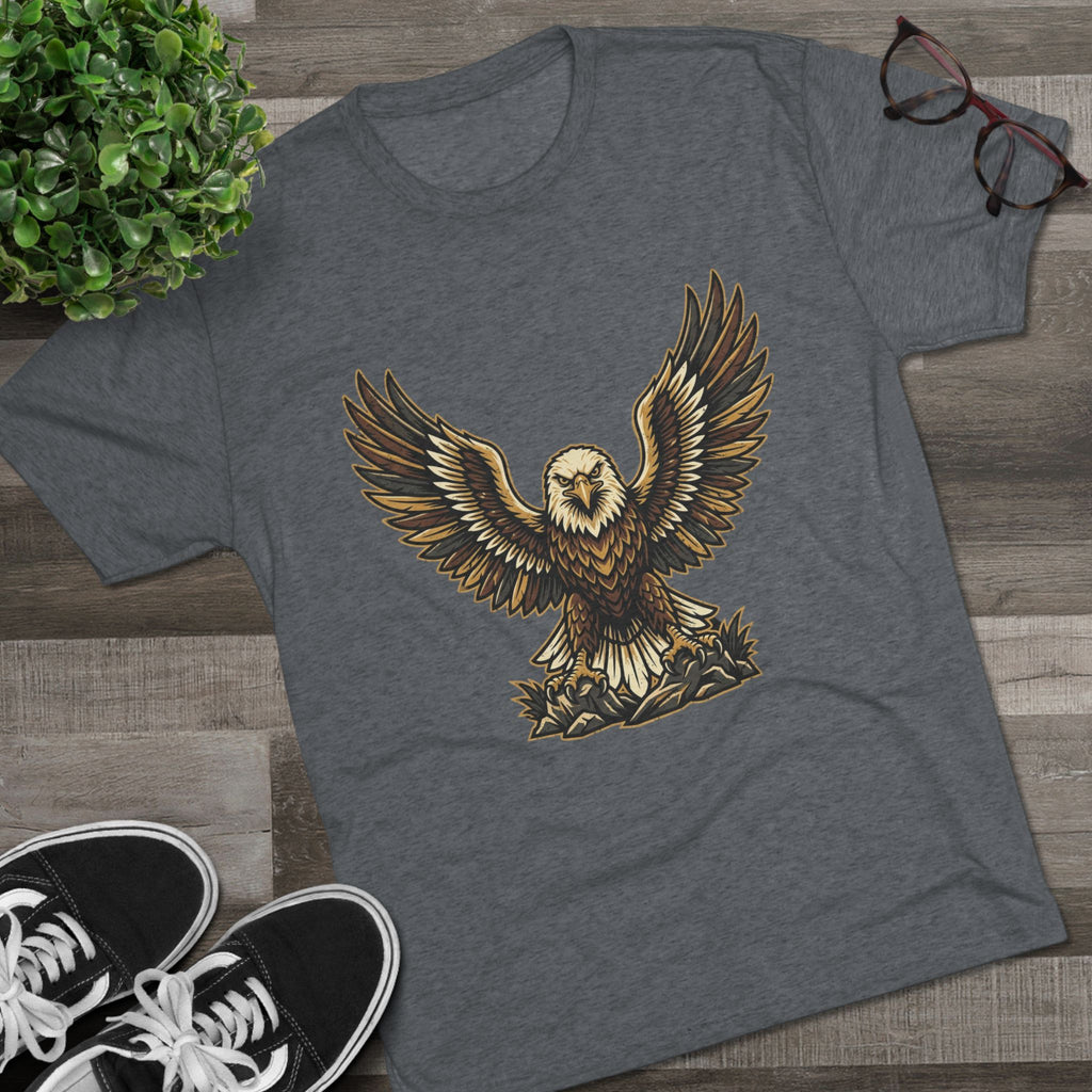 Vintage Eagle Graphic Tee — Bold Flying Eagle Illustration T-Shirt