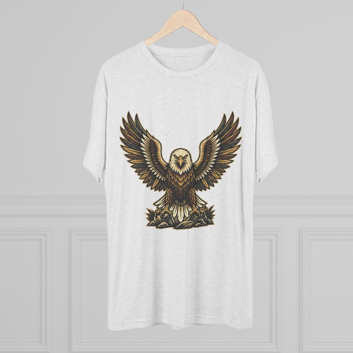 Vintage Eagle Graphic Tee — Bold Flying Eagle Illustration T-Shirt