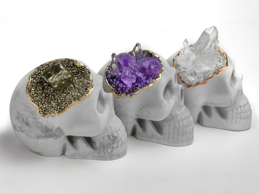 Amethyst Skull Head